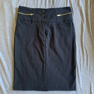 Black pencil skirt